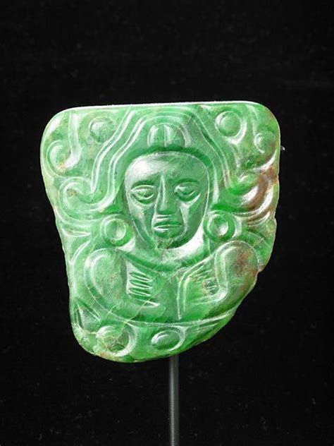 Mayan Jade Amulet Depicting a Deity | Mayan art, Maya art, Maya ...