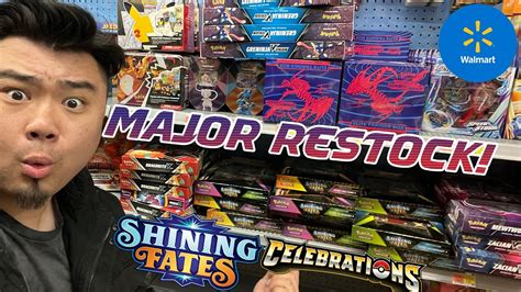 MAJOR RESTOCK AT WALMART Pokémon card Hunt Pokemon YouTube