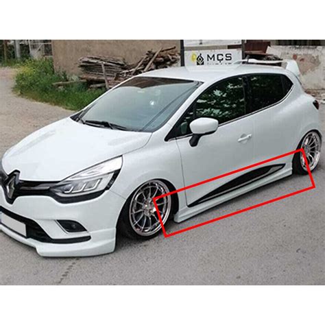 For Renault Clio Rs Side Skirts Diffusers Threshold Mud Lip Protector