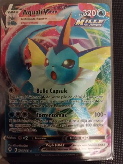 Carte Pokemon Aquali Vmax Neuve Evolution Celeste Fr Eur