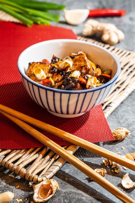 Kung Pao Chicken Scharfes Chinesischen H Hnchen Mit Erdn Ssen