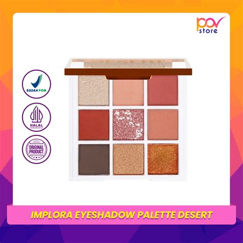 IMPLORA Eyeshadow Palette Desert Make Up Kit Pallete BPOM COD