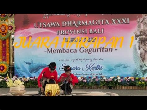 PESERTA NO 6 BANGLI Geguritan Anak Anak Putra UTSAWA DHARMAGITA