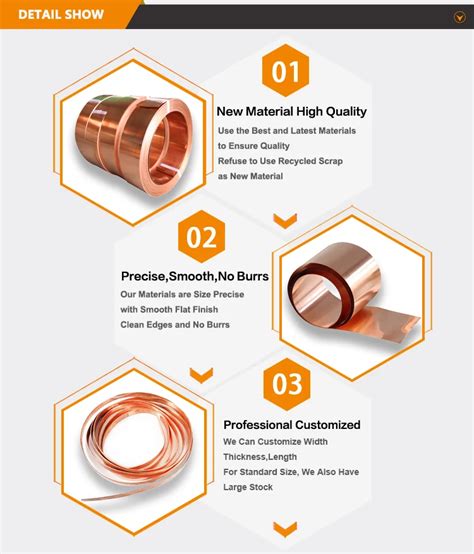 C H Full Hard Hardness Rolled Pure Electrode Copper Foil Strip