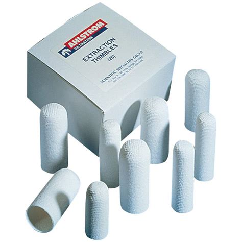 26 X 60mm Single Wall Cellulose Extraction Thimble 25 Pk