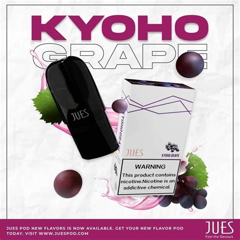 Closesystem Jues Pod Kyoho Grape องุ่นเคียวโฮ 2ml สำหรับrelx