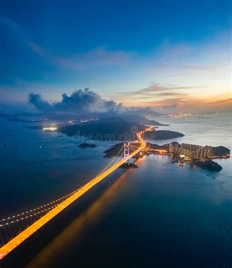 Tsing Yi Bridge Night Scene Stock Photos - Free & Royalty-Free Stock ...