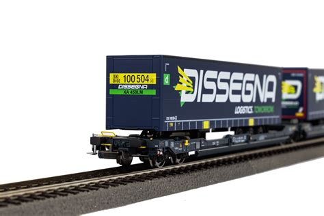 Taschenwagen T3000e Cemat Mit 2 Dissegna Trailern SBB VI