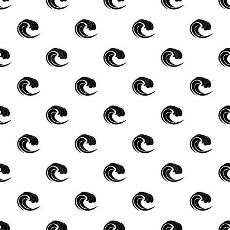 wave  sea tide pattern seamless  simple style vector illustration