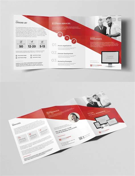 A5 Tri-fold Brochure Template PSD - Design Template Place