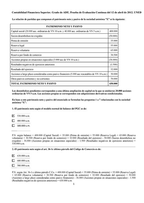 Pec Con Soluciones Contabilidad Financiera Superior Grado De