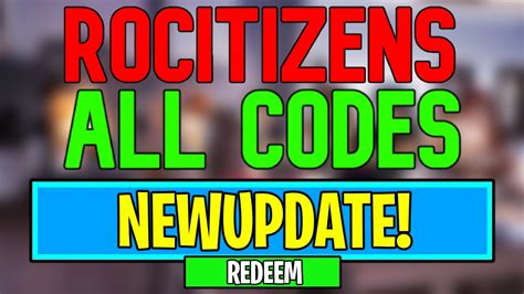 New RoCitizens Codes Roblox RoCitizens Codes May 2024 YouTube