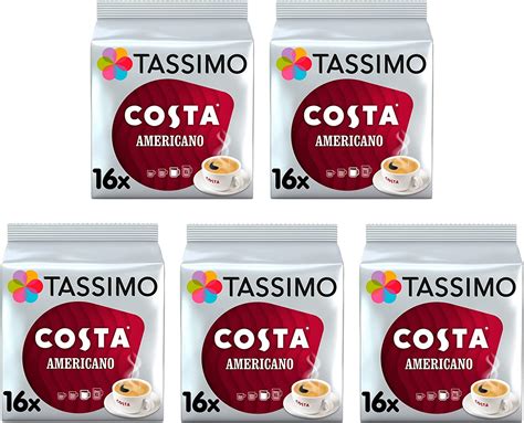 Tassimo Costa Americano Coffee Pods X Pack Of Total Drinks