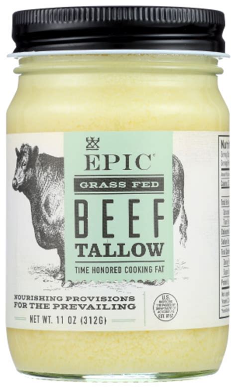 Epic Rendered Beef Tallow 11 Oz Vitacost