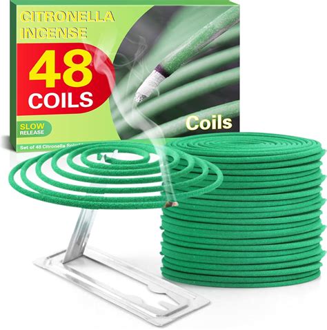 Scentorini Citronella Coils With Coil Holder 48 Coils Citronella Incense Amazonca Home