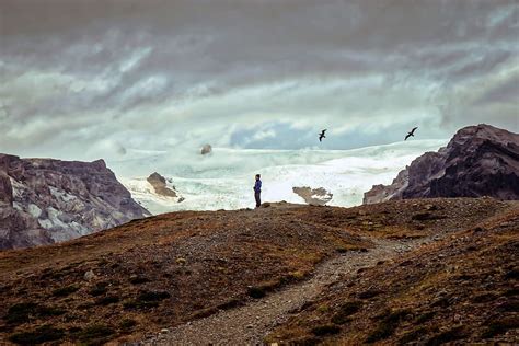 HD Wallpaper Person Standing On Cliff During Daytime Man Standing On