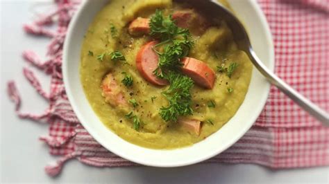 Best Split Pea Soup Recipe Dutch Erwtensoep Simple Tasty Good