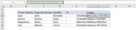 Concatenar celdas en Excel une varias celdas en sólo una