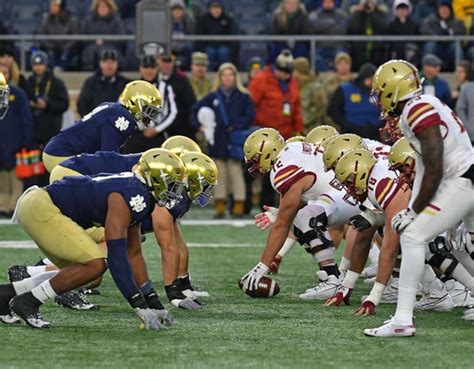 Notre Dame Fighting Irish Versus Boston College Eagles On Paper