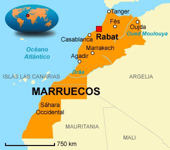 Mapa de Marruecos - Mapa Físico, Geográfico, Político, turístico y ...