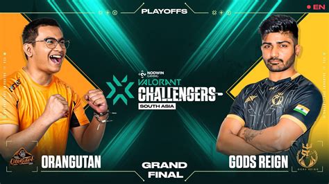 Gods Reign Vs Orangutan En Grand Final Nodwin Valorant Challengers