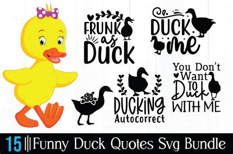 Funny Duck Svg Bundle Graphic By Bee Design Creative Fabrica