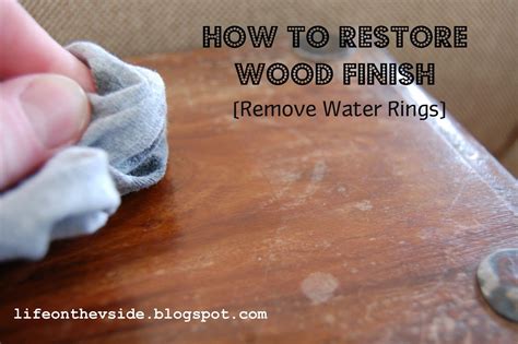 How To Remove Water Rings And Restore Wood Finish It S A Miracle