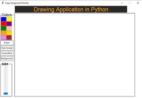 Drawing Application In Python Tkinter Copyassignment