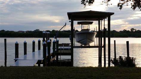 Boat Lift with Gable Roof | Gulfside Docks