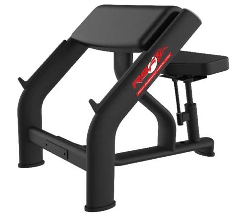 Black Mild Steel Seated Preacher Curl Bench For Gym Kg At Rs