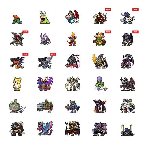 Collection Of Digimon Virtual Pets