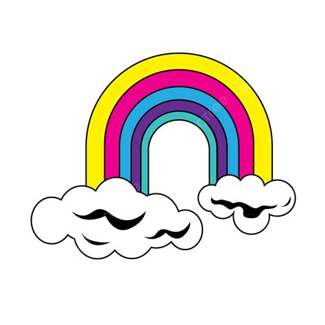 Rainbow Cloud Clipart Transparent Background Rainbow And Clouds