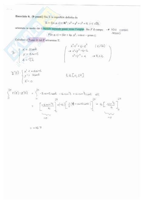 Analisi Matematica Temi D Esame E Quiz Svolti E Commentati Prof Serra