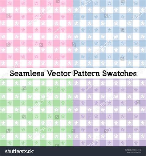 Gingham Seamless Check Patterns Vector File Stock Vector Royalty Free