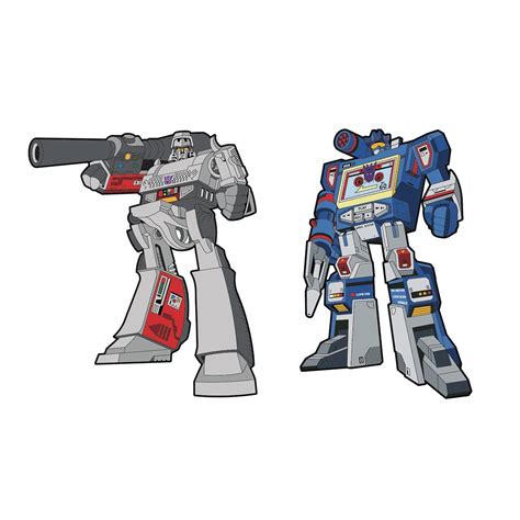 Transformers Megatron and Soundwave Retro Pin 2-Pack Set