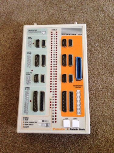 Weidmuller Paladin Tools 1570 PC Cable Check Cable Tester PC Cable