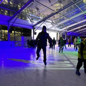 Gliding around at Canary Wharf Ice Rink – Berkeley Square Barbarian