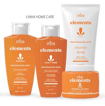 Mirra Elements Proteinas Do Leite Home Care Shampoo Kit Aurora