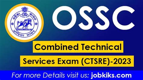 Ossc Combined Technical Services Exam Ctsre Notification Our For