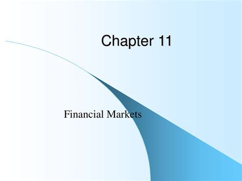 Chapter 11 Financial Markets Ppt Download