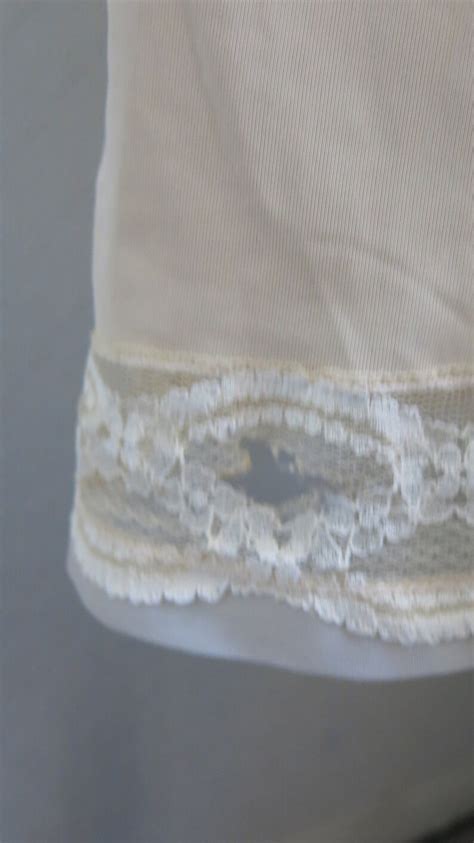 Nude Beige Lace 40s 50s 60s Slip Dress Medium Etsy