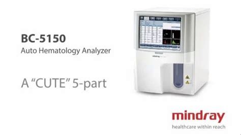 Automatic Mindray Bc A Cutf Part Auto Hematology Analyzer User