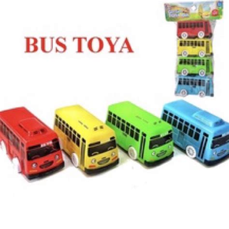 Jual Mainan Anak Mobil Bus Tayo Mainan Anak Mobil Mini Tayo Bus Isi 4pcs Go Go Toya Bus