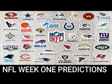 NFL 2023 24 Season Week 1 Expert Picks Predictions YouTube