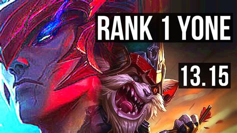 YONE Vs KLED TOP Rank 1 Yone 8 Solo Kills Rank 10 Dominating