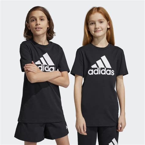 adidas Essentials Big Logo Cotton Slim Tee - Black | adidas Malaysia