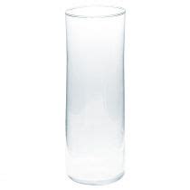 Floristik It Vaso Alto In Vetro Vaso Conico Per Fiori In Vetro Cm