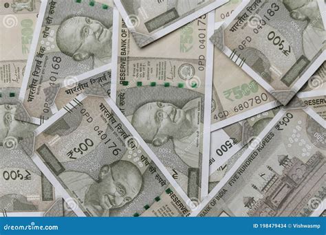 Indian Currency Background New 500 Rupee Note Stock Photo Image Of