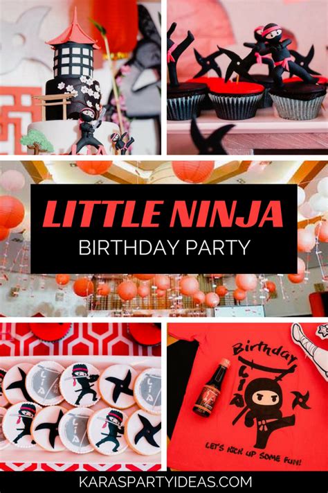 Karas Party Ideas Little Ninja Birthday Party Karas Party Ideas