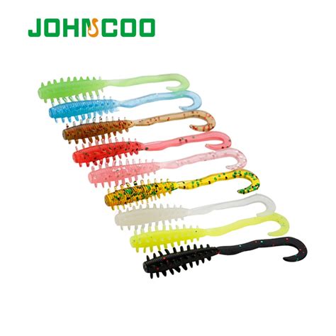 JOHNCOO Floating Fishing Lure TPE Soft Bait 24pcs 50mm 0 4g Trout Jig